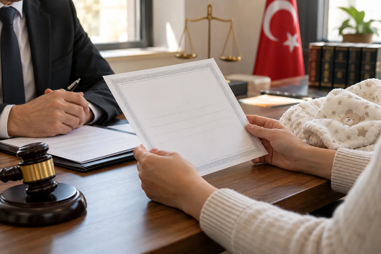 تسجيل المواليد وإثبات النسب في تركيا مع وثائق الطفل